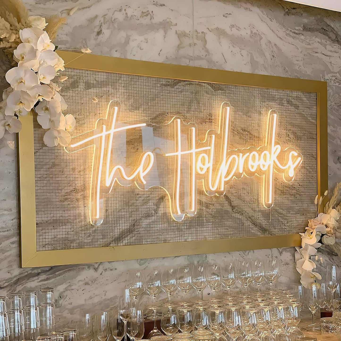 MOLCOVEX Custom Neon Signs – Personalized LED Neon Lights for Weddings, Customizable Neon Name Sign for Bedroom, Business Logos, Birthday Parties & Holiday Gifts