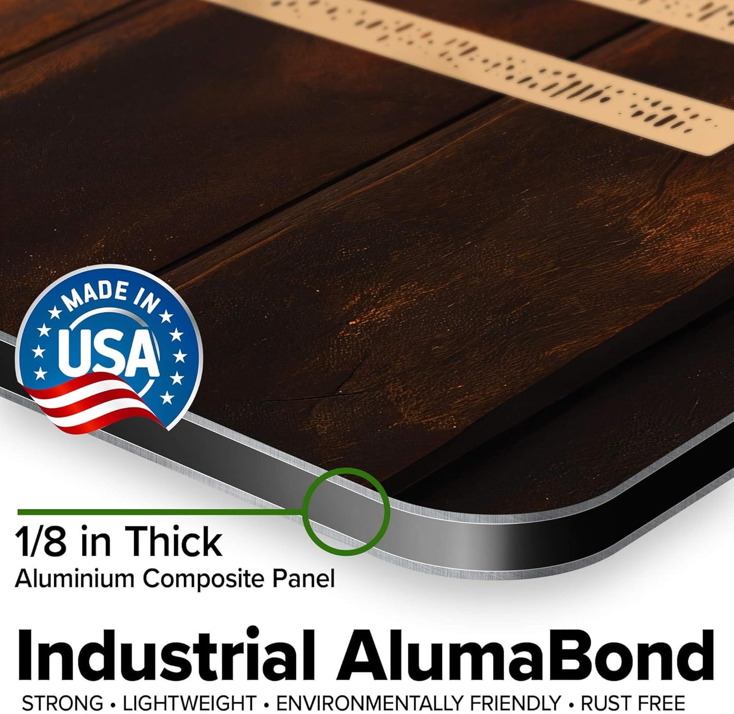 Custom Sign, Custom Street Sign, 11 Font Colors, 13 Font Styles, 4 Hole Options, 22 Sizes, 24x24 Inches, Rust Free DiBound, Fade Resistant, Made in USA by My Sign Center (Vintage Wood)