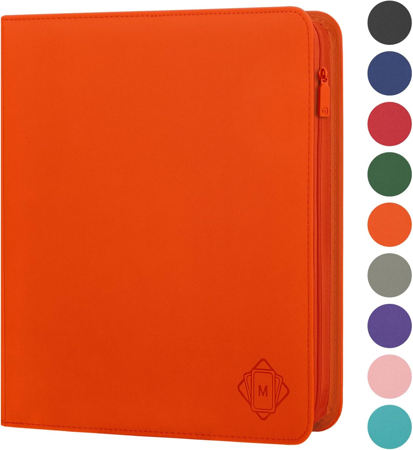 Premium Card Binder 12 Pocket for 720 Pockets Trading Card Binder, PU Zipper Card Collection Album, Sturdy Side-Loading Card Book Holder for MTG, TCG, Game Cards, Sports Cards