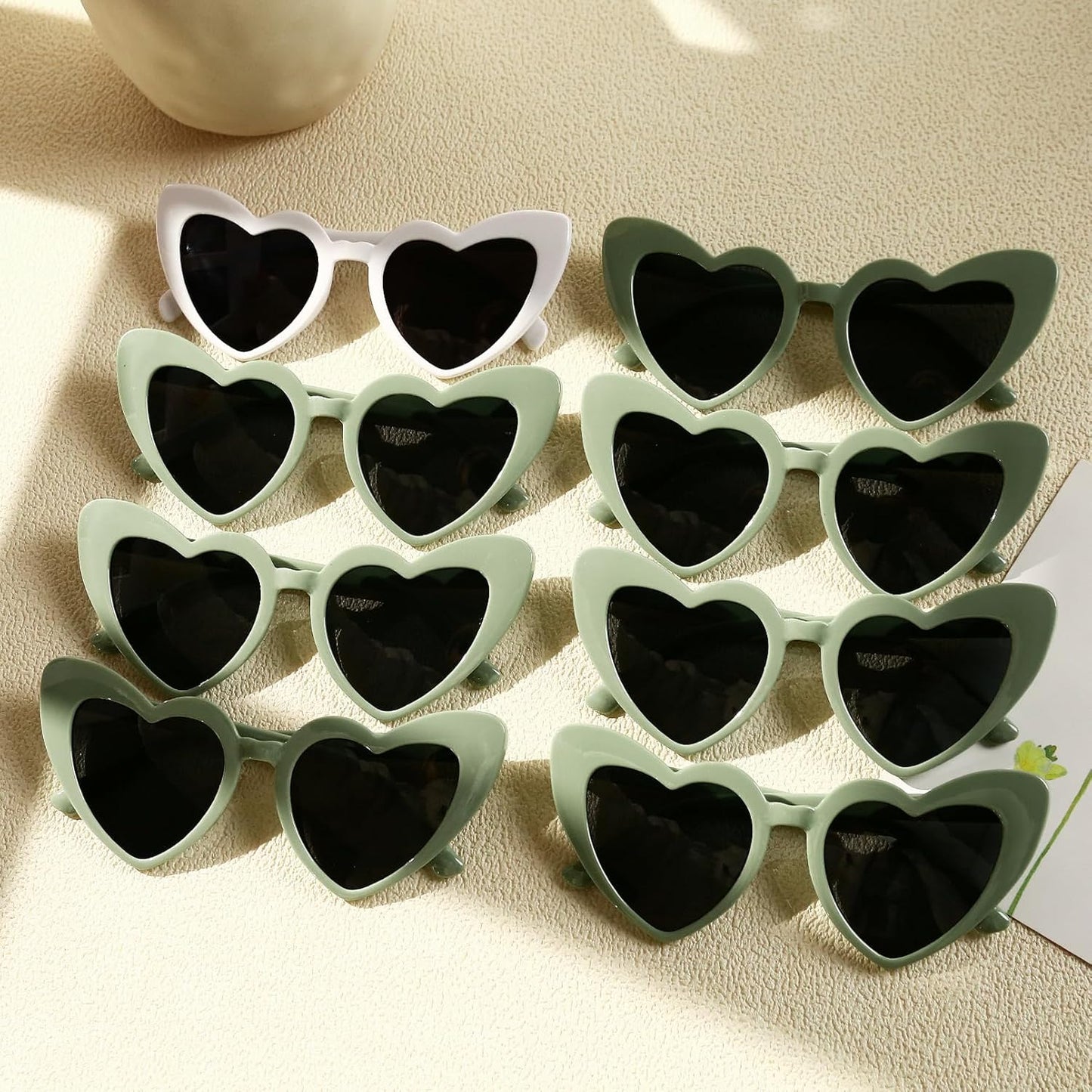 YOGFIT Heart Sunglasses for Women Fashion Classic Love Eye Protection Sunglasses Vintage Cute Heart Sunglasses