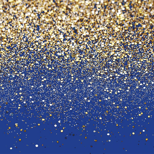SJOLOON Blue Glitter Backdrop Royal Photo Backdrop for Birthday Party Decoration Graduation Studio Props 12558 (10x10FT)