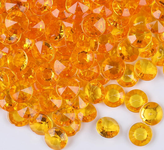 1000pcs/ Pack Wedding Table Acrylic Diamond Scatter Crystals Confetti Acrylic Gems Vase Fillers Rhinestones for Wedding, Bridal Shower, Vase Beads Decorations (10mm, Bisque)