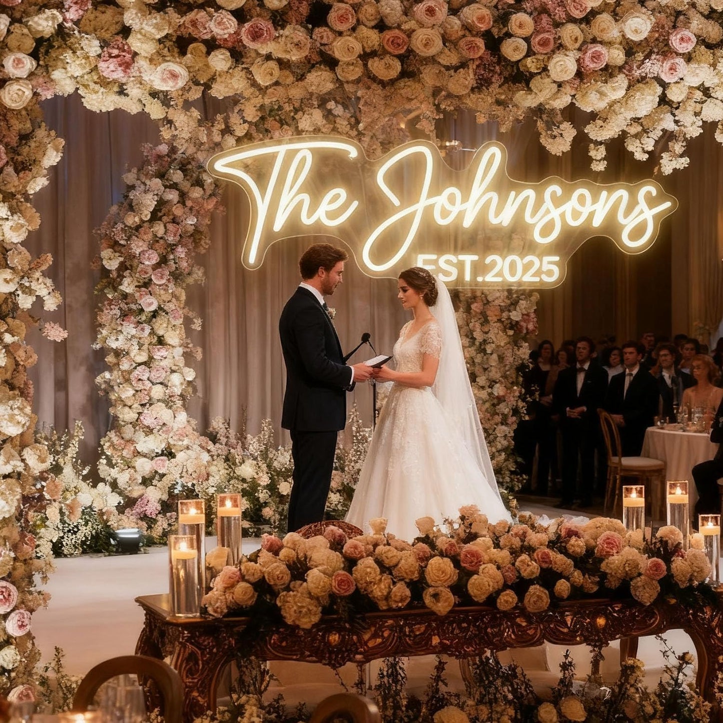 Custom Neon Sign for Wall Decor Personalized LED Neon Wedding Light Sign Customizable Bedroom Room Decor Aesthetic Birthday Gift