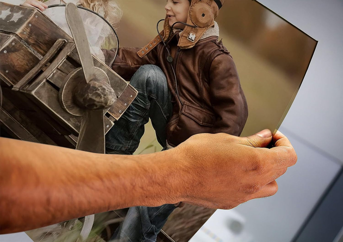 Personalized Custom Canvas Prints: Photo On Canvas (Light Brown, 20X24) Transform Your Photos into Stunning Framed Wall Art Digitally Printed Photo To Canvas Ideal for Home Decor, Gifts Keepsakes.