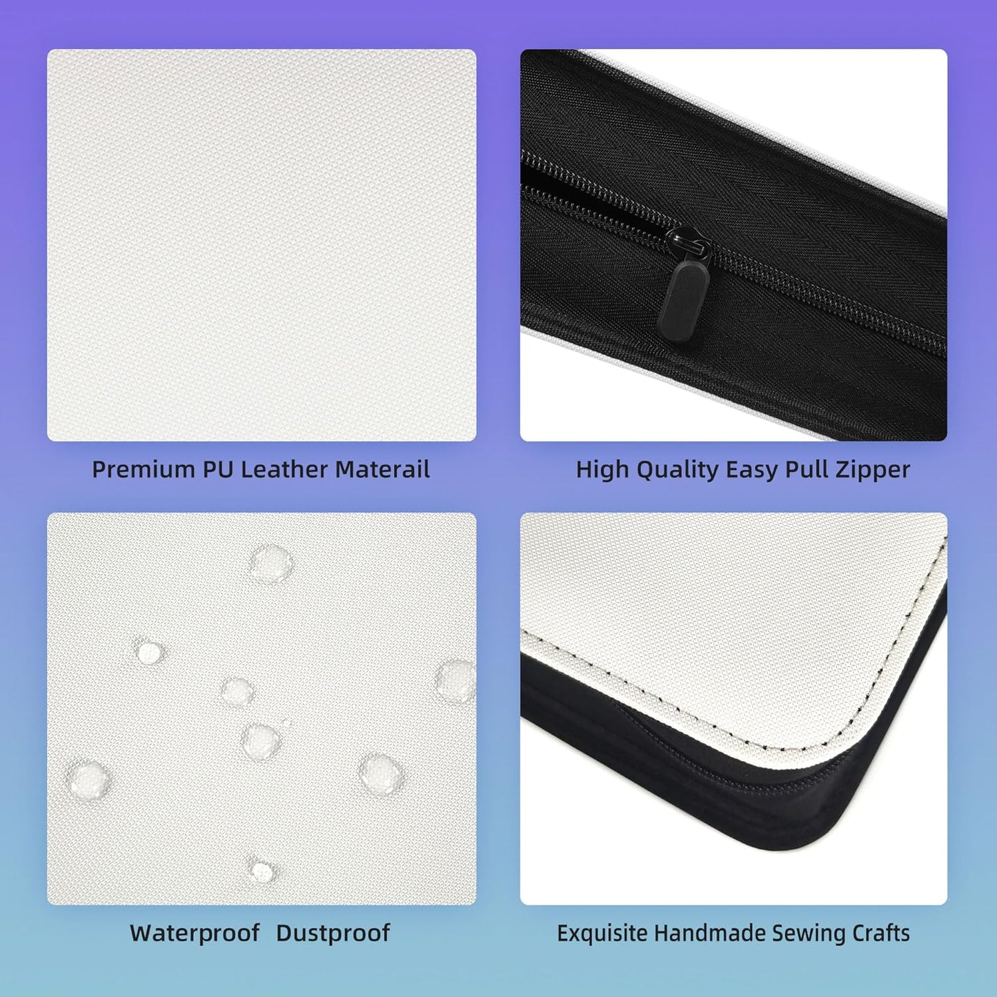 9 Pockets Premium Card Binder 360 Cards Trading Card Binders Zip Card Storage Display Album(9 Pocket 360 Card Slot,White)