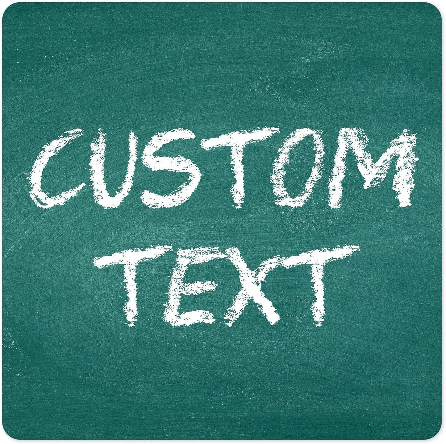 Custom Sign, Custom Street Sign, 11 Font Colors, 13 Font Styles, 4 Hole Options, 22 Sizes, 12x12 Inches, Rust Free DiBound, Fade Resistant, Made in USA by My Sign Center (Chalkboard Green)