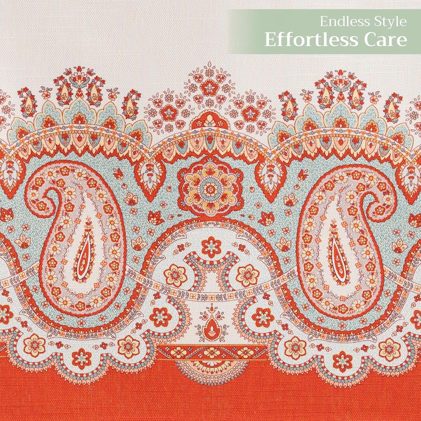 Maison d' Hermine Table Runner 100% Cotton Single Layer Table Runners 108 inches Long for Thanksgiving Christmas Decorations Home Kitchen Dining Party Wedding (Cachemire, 14.5" x 108")