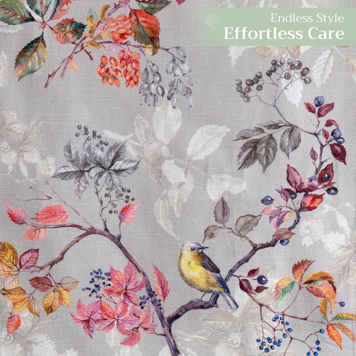 Maison d' Hermine Table Runner 100% Cotton Single Layer Table Runners 108 inches Long for Thanksgiving Christmas Decorations Home Kitchen Dining Party Wedding (Equinoxe - Grey, 14.5" x 108")