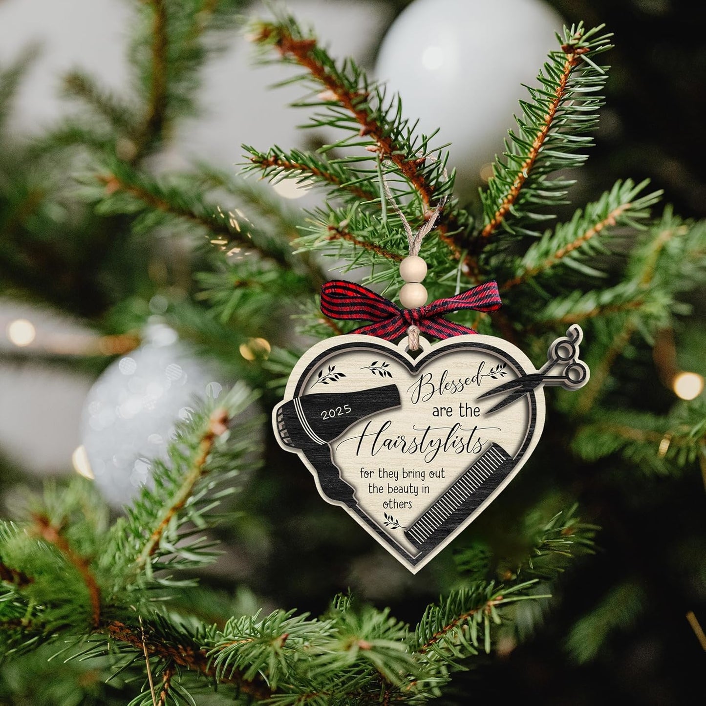 Pawzity Hairdresser Gifts for Women - Hairdresser Ornament, Hair Stylist, Barber, Cosmetology Keepsake - Gifts for Female, Hair Stylist - Wood Hanging Ornament 2025