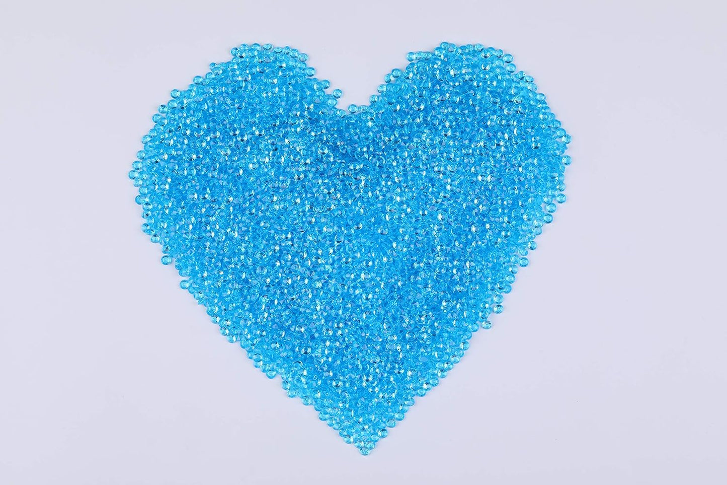 10000 pcs/Pack Wedding Table Scatter Confetti Crystals Acrylic Diamonds Vase Fillers 4.5 mm Rhinestones for Wedding, Bridal Shower, Vase Beads Decorations (Lake Blue)