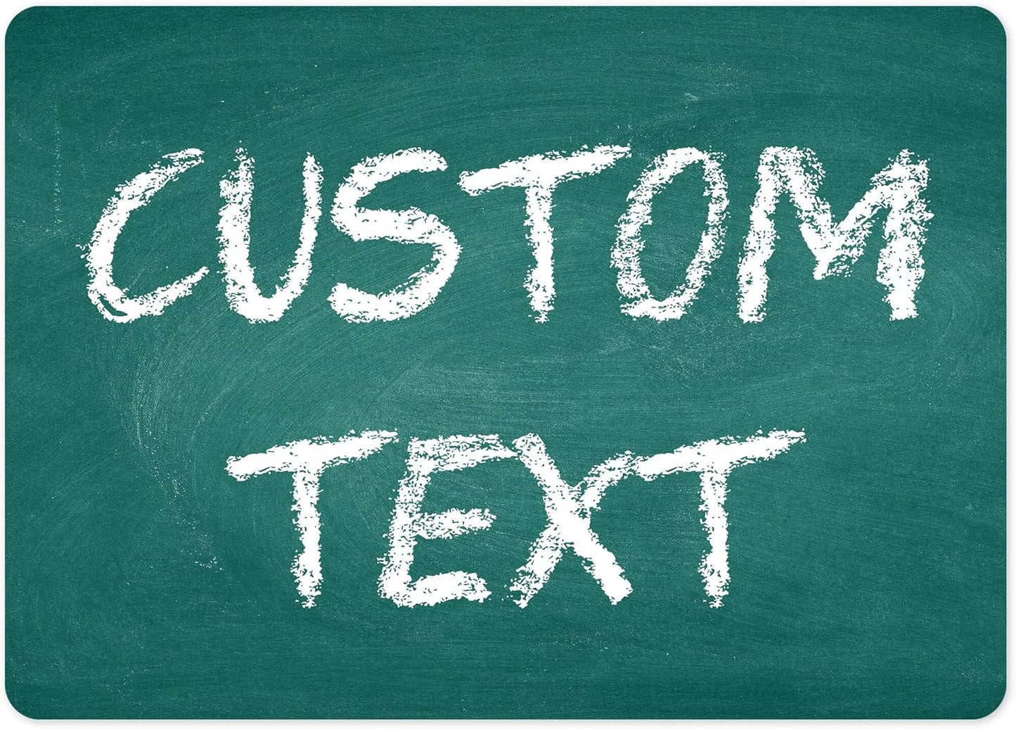 Custom Sign, Custom Street Sign, 11 Font Colors, 13 Font Styles, 4 Hole Options, 22 Sizes, 10x14 Inches, Rust Free DiBound, Fade Resistant, Made in USA by My Sign Center (Chalkboard Green)