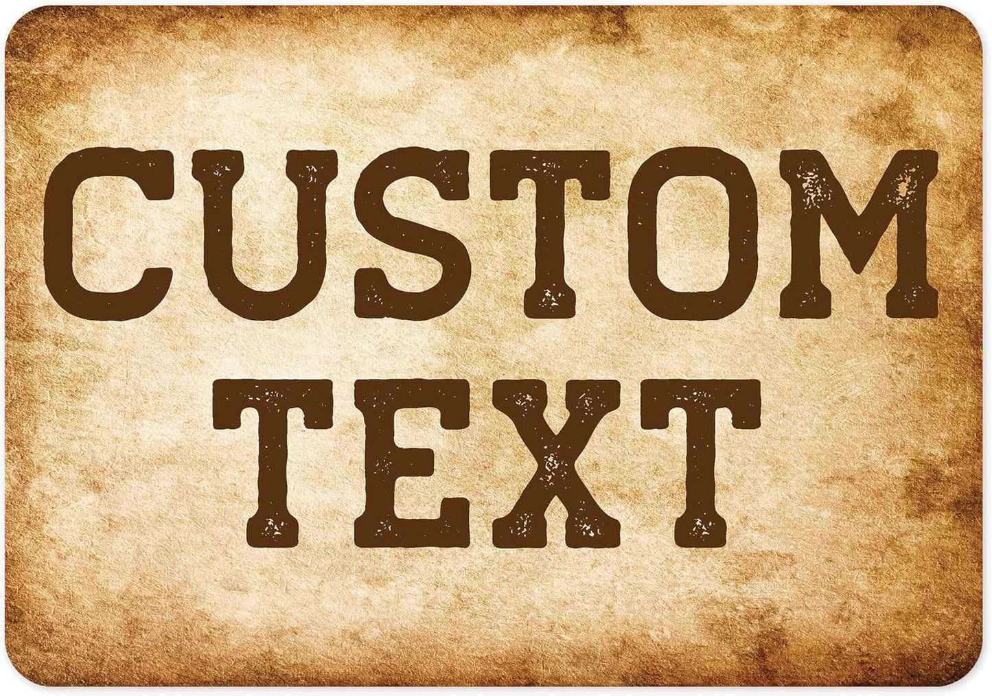 Custom Sign, Custom Street Sign, 11 Font Colors, 13 Font Styles, 4 Hole Options, 22 Sizes, 7x10 Inches, Rust Free DiBound, Fade Resistant, Made in USA by My Sign Center (Vintage)