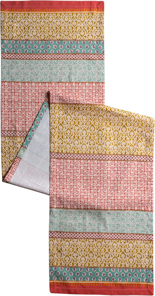 Maison d' Hermine Table runner 100% Cotton Single Layer Table Runners 108 inches long Decorative for Home Kitchen Dining Party Baby Shower Wedding Bridal Shower Spring Summer (Provence, 14.50" x 108")