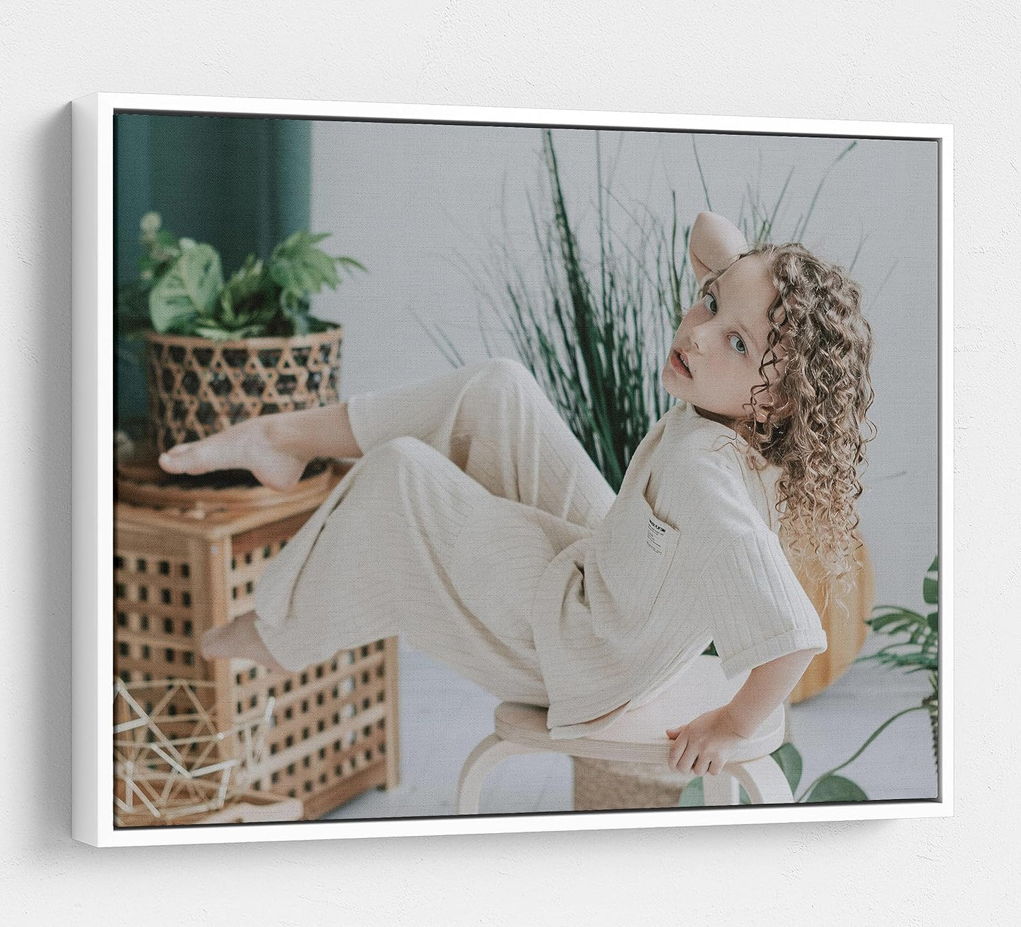 Personalized Custom Canvas Prints: Photo On Canvas (White, 20X30) Transform Your Photos into Stunning Framed Wall Art Digitally Printed Photo To Canvas Ideal for Home Decor, Gifts Keepsakes.