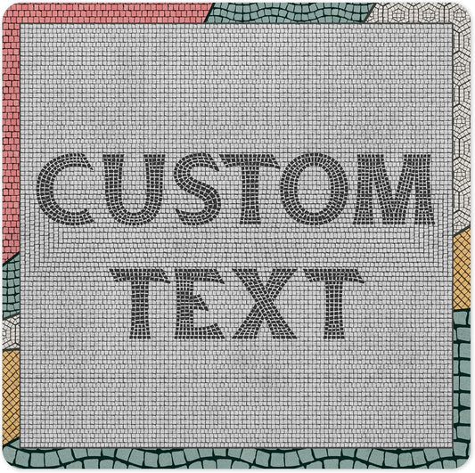 Custom Sign, Custom Street Sign, 11 Font Colors, 13 Font Styles, 4 Hole Options, 22 Sizes, 18x18 Inches, Rust Free DiBound, Fade Resistant, Made in USA by My Sign Center (Fauxsaic 2)