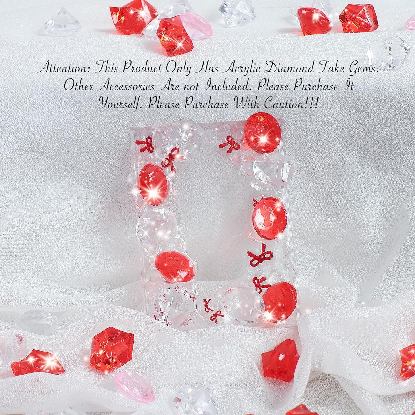 Acrylic Diamond Fake Gems Vase Filler, Babenest 240pcs 3/4 Inch Faux Diamonds Crystals Jewels for Table Scatters Wedding Party Arts & Crafts Birthday Decoration (240, Clear/Pink/Red)