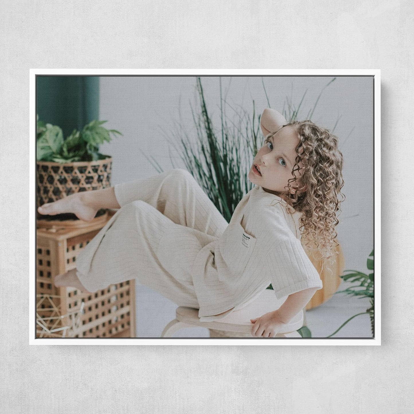 Personalized Custom Canvas Prints: Photo On Canvas (White, 24X24) Transform Your Photos into Stunning Framed Wall Art Digitally Printed Photo To Canvas Ideal for Home Decor, Gifts Keepsakes.