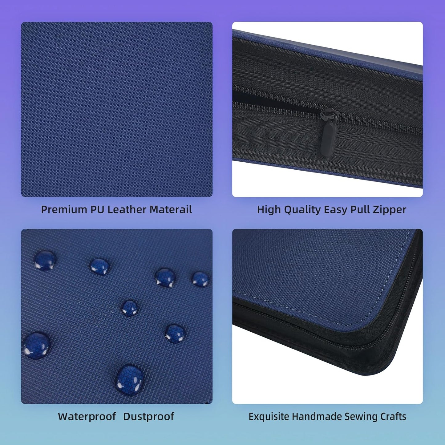 9 Pockets Premium Card Binder 360 Cards Trading Card Binders Zip Card Storage Display Album(9 Pocket 360 Card Slot,Blue)