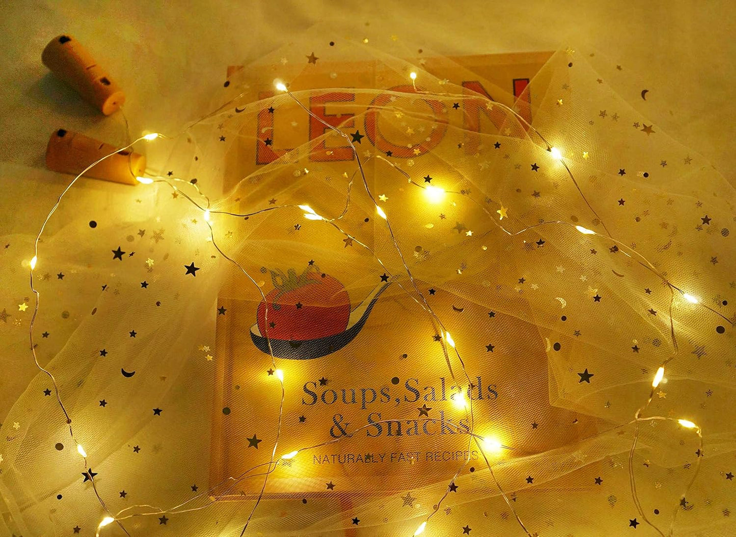 Wine Bottle Lights with Cork Switch, 15 LED 8 Pack Battery Operated Mini Fairy Copper Wire Cork String Lights for Party Wedding Christmas Festival Decoration (Warm White)