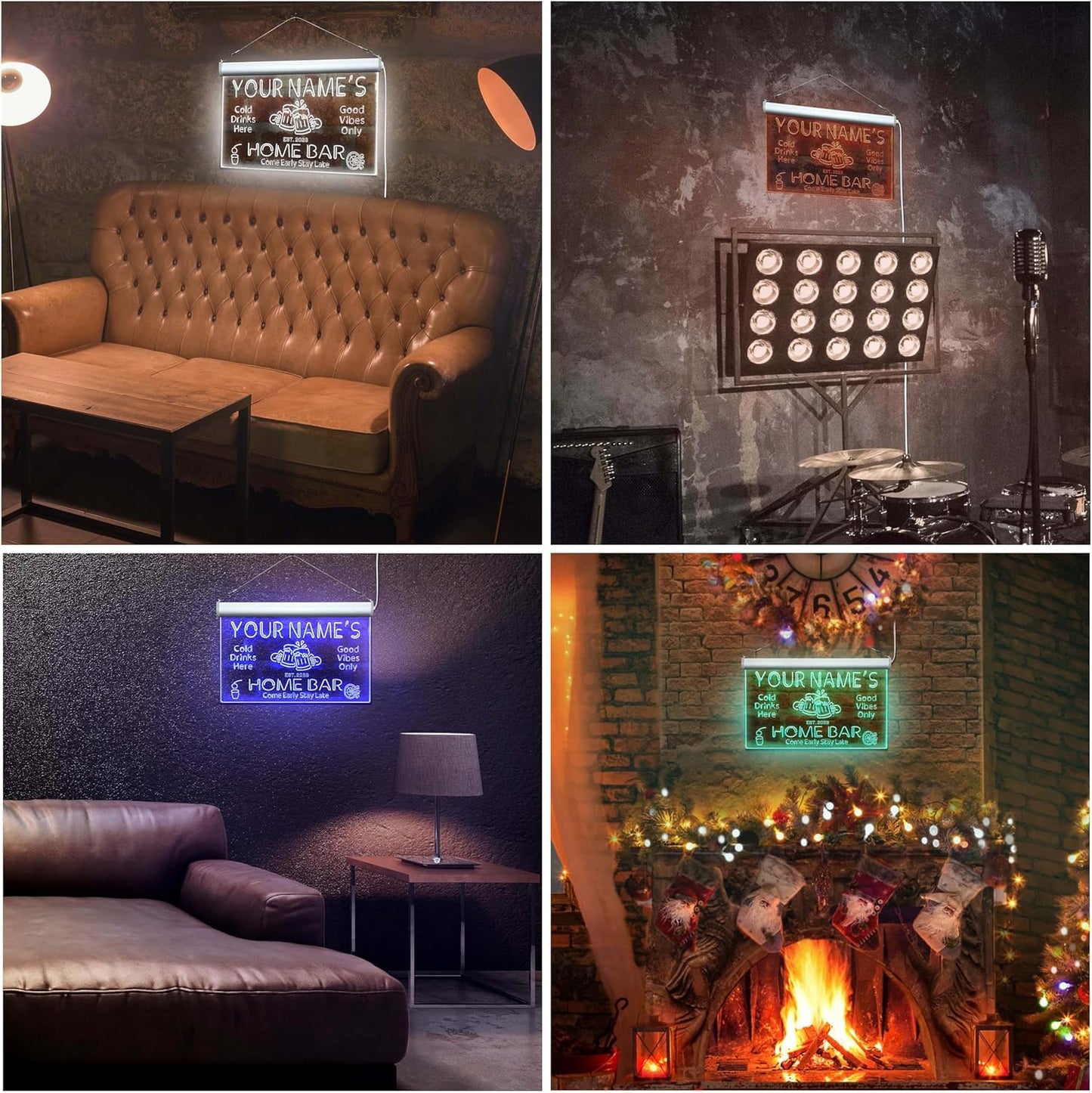 ADVPRO Personalized Your Name Custom Home Bar Beer Established Year Single Color LED Neon Sign 12 x 8.5 Inches st4s32-p11-tm-y