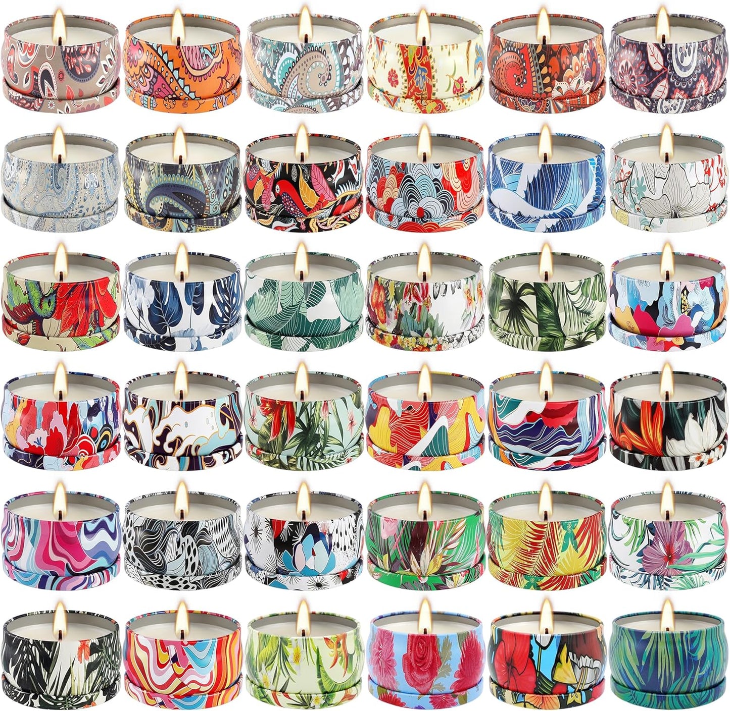 36 Pack Scented Candles Set for Home, Relaxing Stress Relief, Aromatherapy - Natural Soy Wax and Fragrance - Gifts for Women, Mom, Best Friend, Wife, Birthday