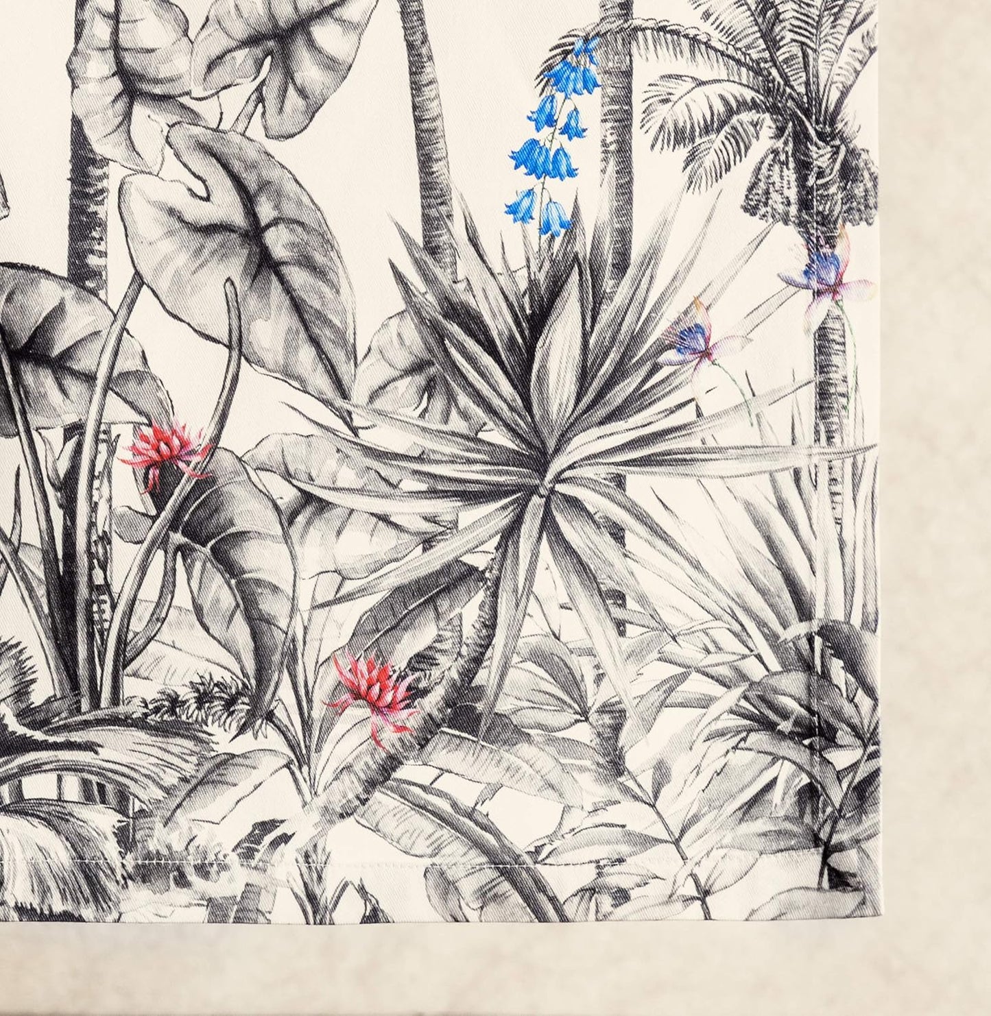 Maison d' Hermine Table Runner 100% Cotton Single Layer Table Runners 48 inches Long for Thanksgiving Christmas Decorations Home Kitchen Dining Party Wedding (Amazonia, 14.5" x 48")