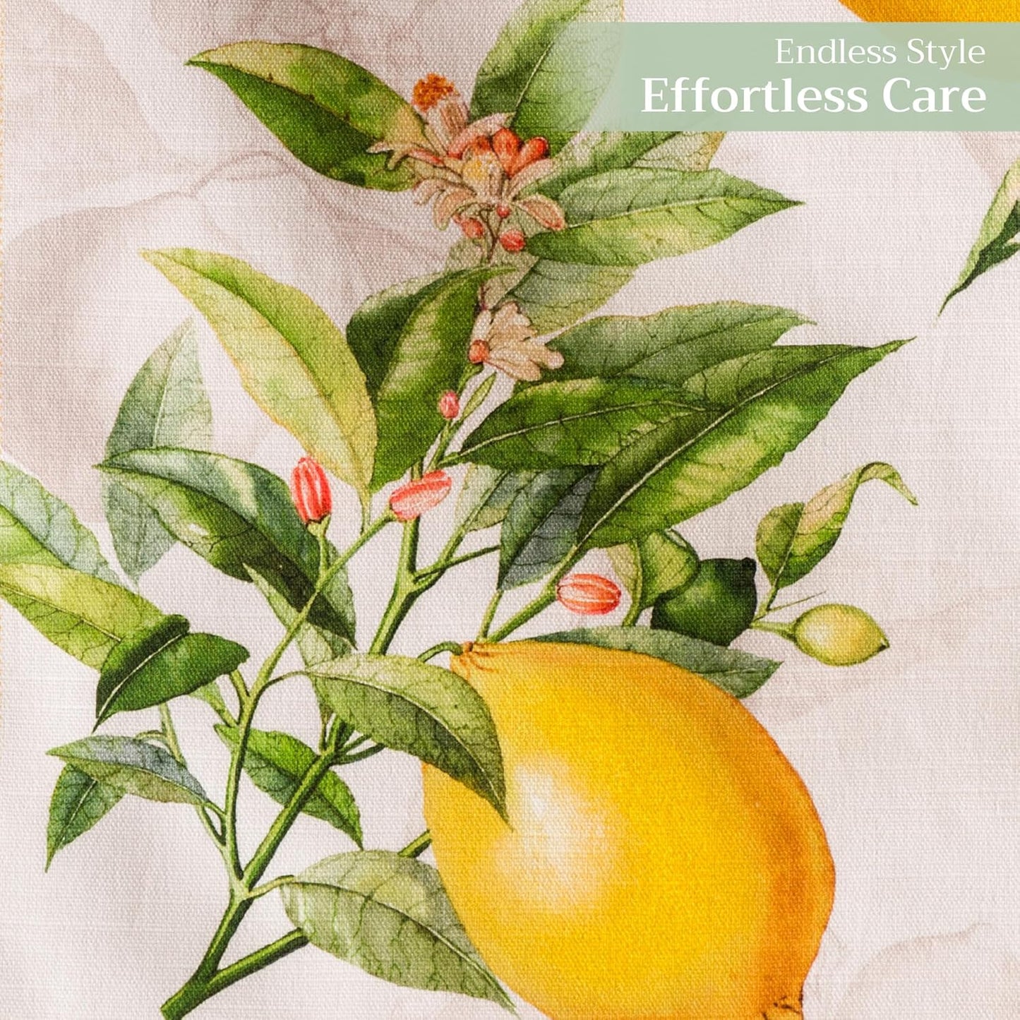 Maison d' Hermine Table Runner 100% Cotton Double Layer Table Runners 108 inches Long Decorative for Home Kitchen Dining Party Wedding Bridal Shower Spring Summer (Limoncello, 14.50" x 108")