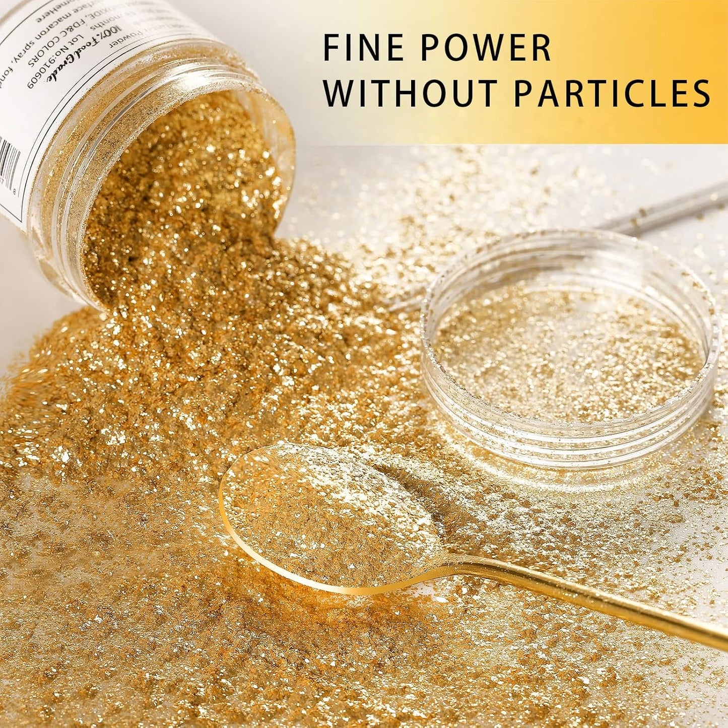 HomeHere Edible Luster Dust Food-Grade Glimmer Powder Glitter for Cake Decorating 7g, Disco Diamond Dust, Edible Sprinkle Glitter for Cocktails Drinks Baking Candy Dessert Chocolate Vegan Tasteless