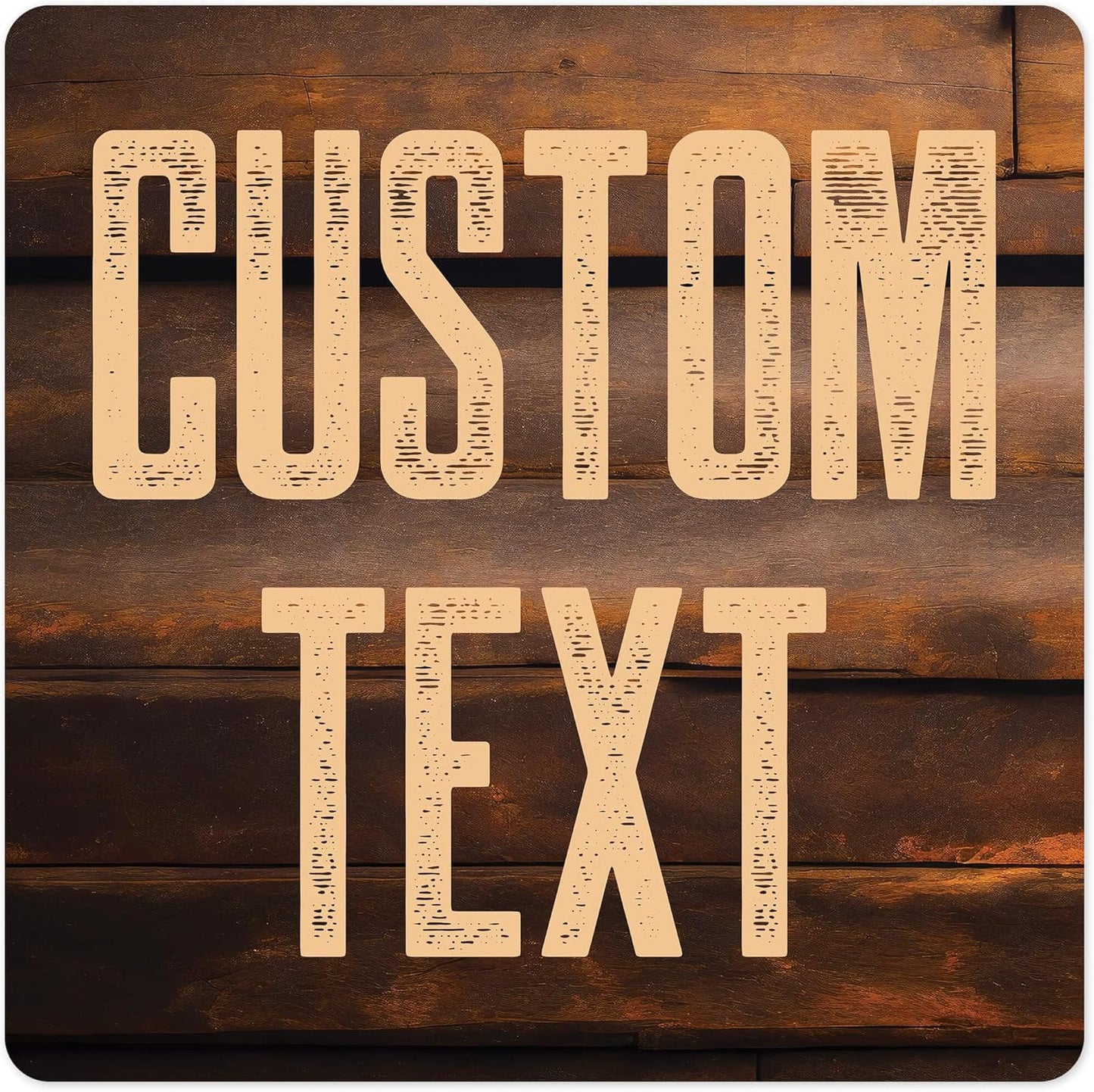 Custom Sign, Custom Street Sign, 11 Font Colors, 13 Font Styles, 4 Hole Options, 22 Sizes, 12x12 Inches, Rust Free DiBound, Fade Resistant, Made in USA by My Sign Center (Vintage Wood)