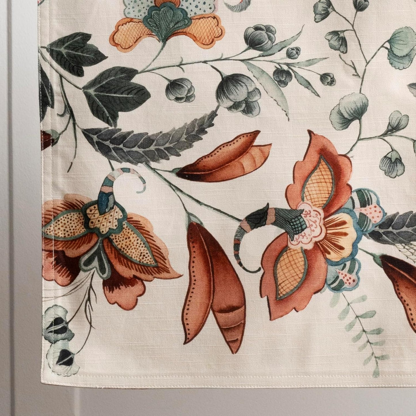 Maison d' Hermine Table Runner 100% Cotton Double Layer Table Runners 108 inches Long for Thanksgiving Christmas Decorations Home Kitchen Dining Party Wedding (Dalida, 14.5" x 108")