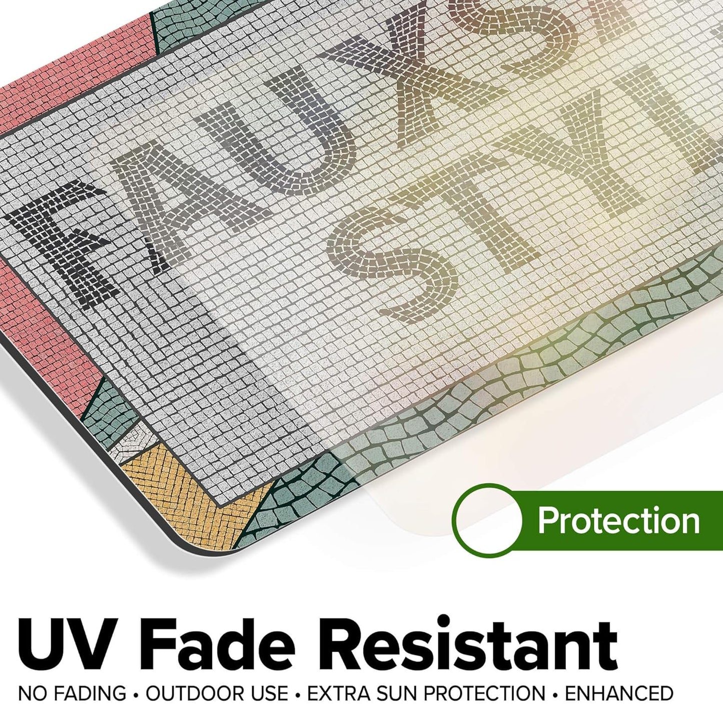 Custom Sign, Custom Street Sign, 11 Font Colors, 13 Font Styles, 4 Hole Options, 22 Sizes, 6x12 Inches, Rust Free DiBound, Fade Resistant, Made in USA by My Sign Center (Fauxsaic 2)