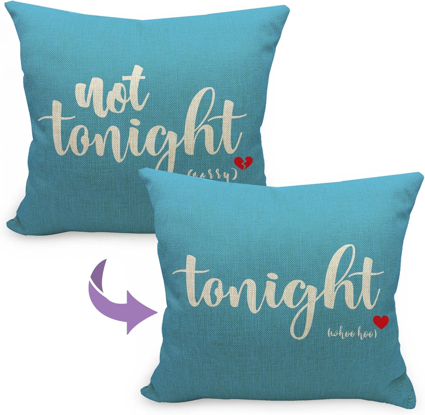 Mancheng-zi Pillow Cover, Bachelorette & Bridal Shower Gifts, Wedding Gifts, Funny Throw Pillows for Bedroom (Blue, 18x18)