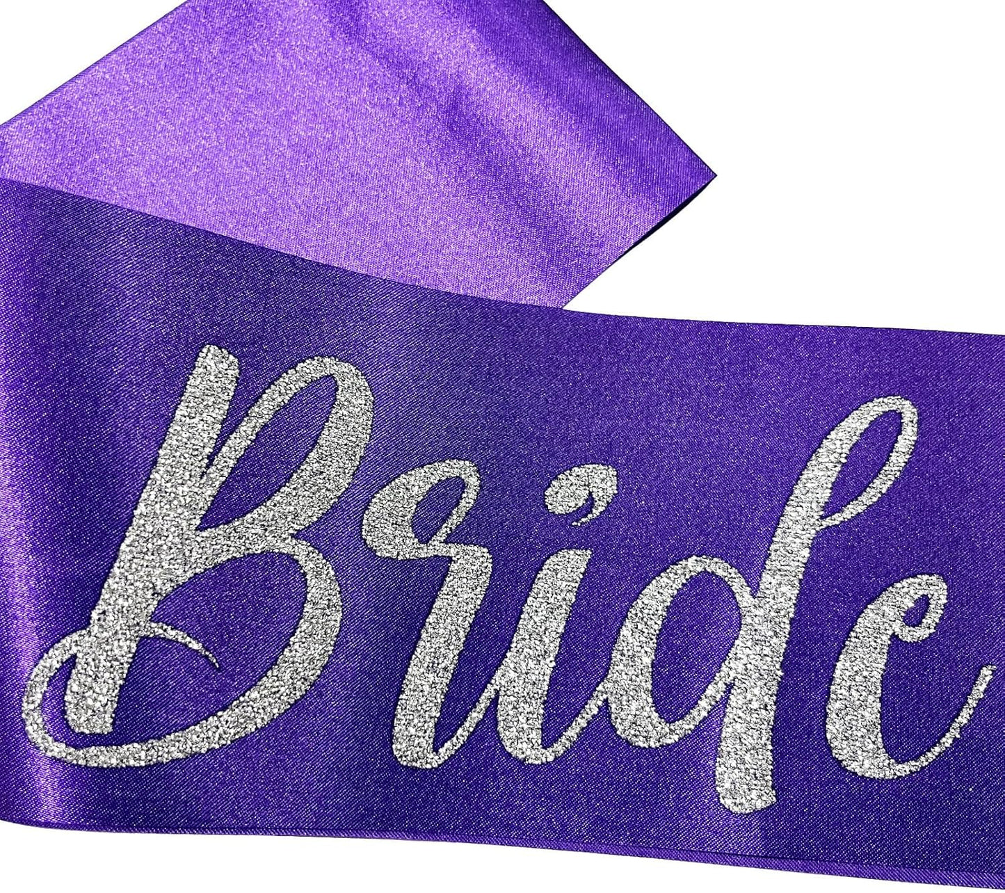 Bride to Be Sash Purple, Bride Sash Bachelorette Party Bridal Shower Sashes Bachelor Decorations Just Married Gift Engaged Decor Accessories,Purple