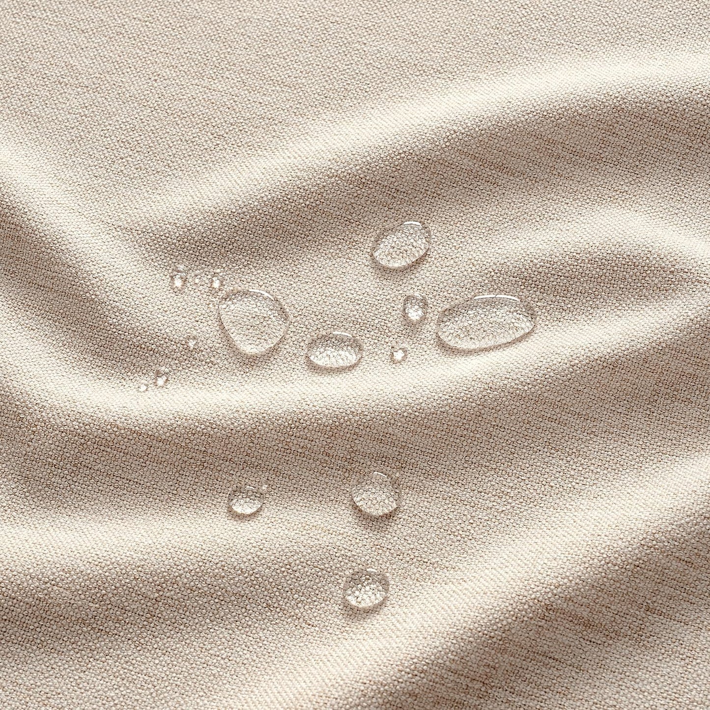 MIULEE Ivory Linen Tablecloth 60x120 Inch Rectangle Table Cloth Waterproof,Stain Resistant & Wrinkle Resistant for Dining Party Wedding