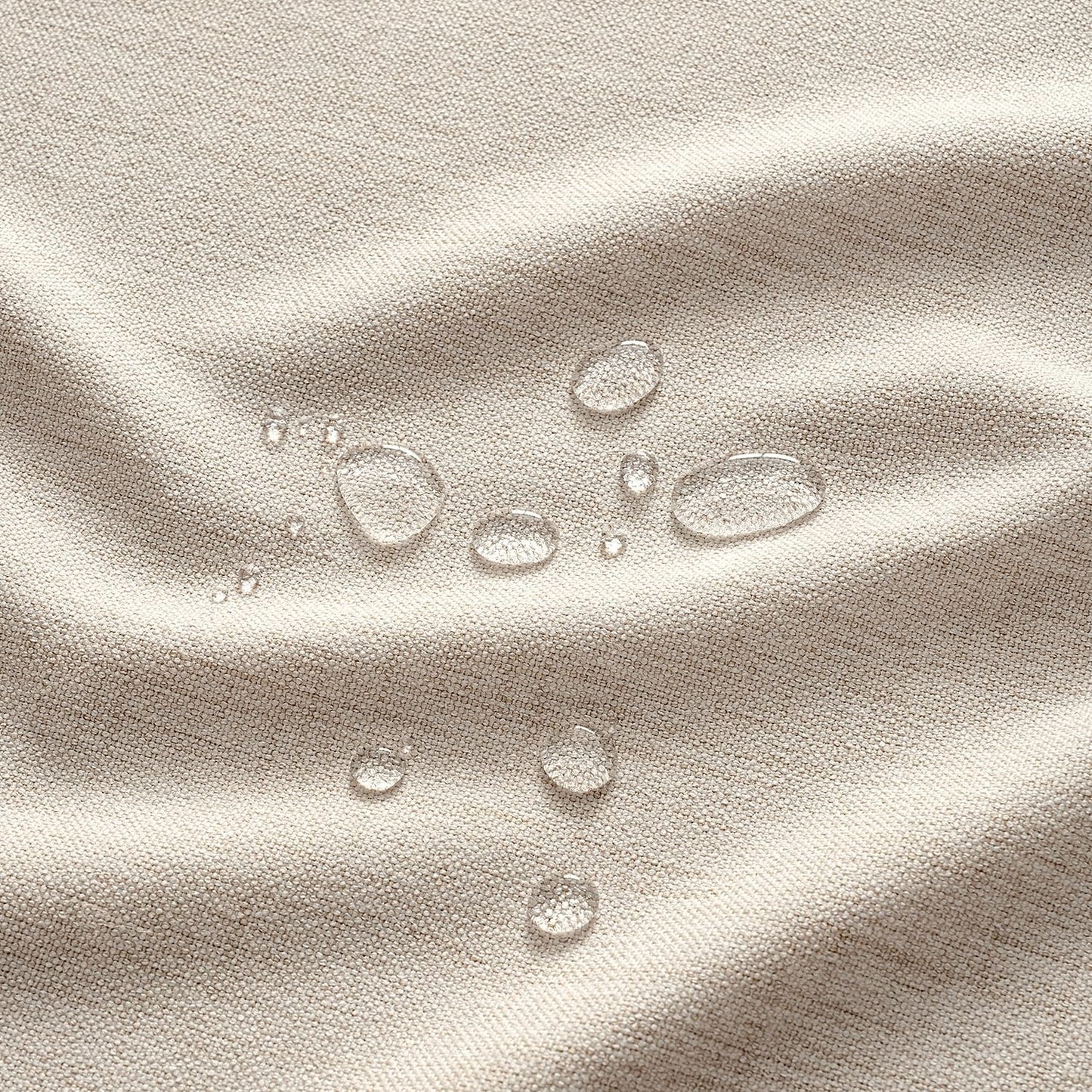 MIULEE Grayish White Linen Tablecloth 60x104 Inch Rectangle Table Cloth Waterproof,Stain Resistant & Wrinkle Resistant for Dining Party Wedding