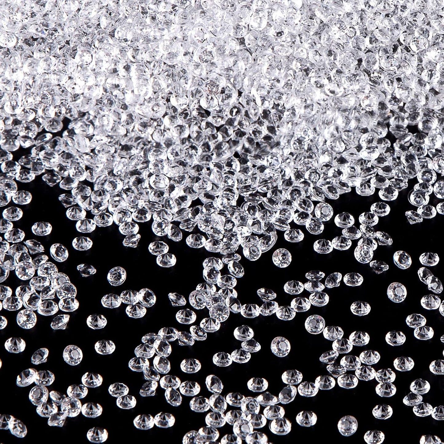 FUTUREPLUSX Fake Diamonds, 10000 PCS Mini Clear Diamonds Decoration Acrylic Crystal Vase Fillers Table Scatter Confetti Gems for Wedding Bridal Shower Birthdays Graduation Party Home Decor
