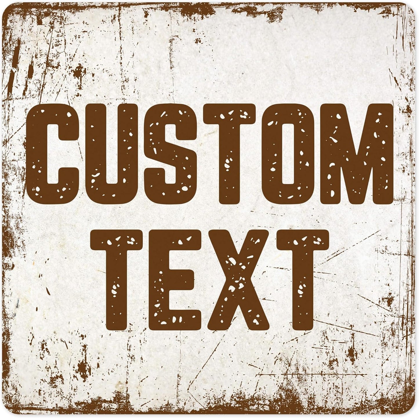 Custom Sign, Custom Street Sign, 11 Font Colors, 13 Font Styles, 4 Hole Options, 22 Sizes, 18x18 Inches, Rust Free DiBound, Fade Resistant, Made in USA by My Sign Center (Rustic)