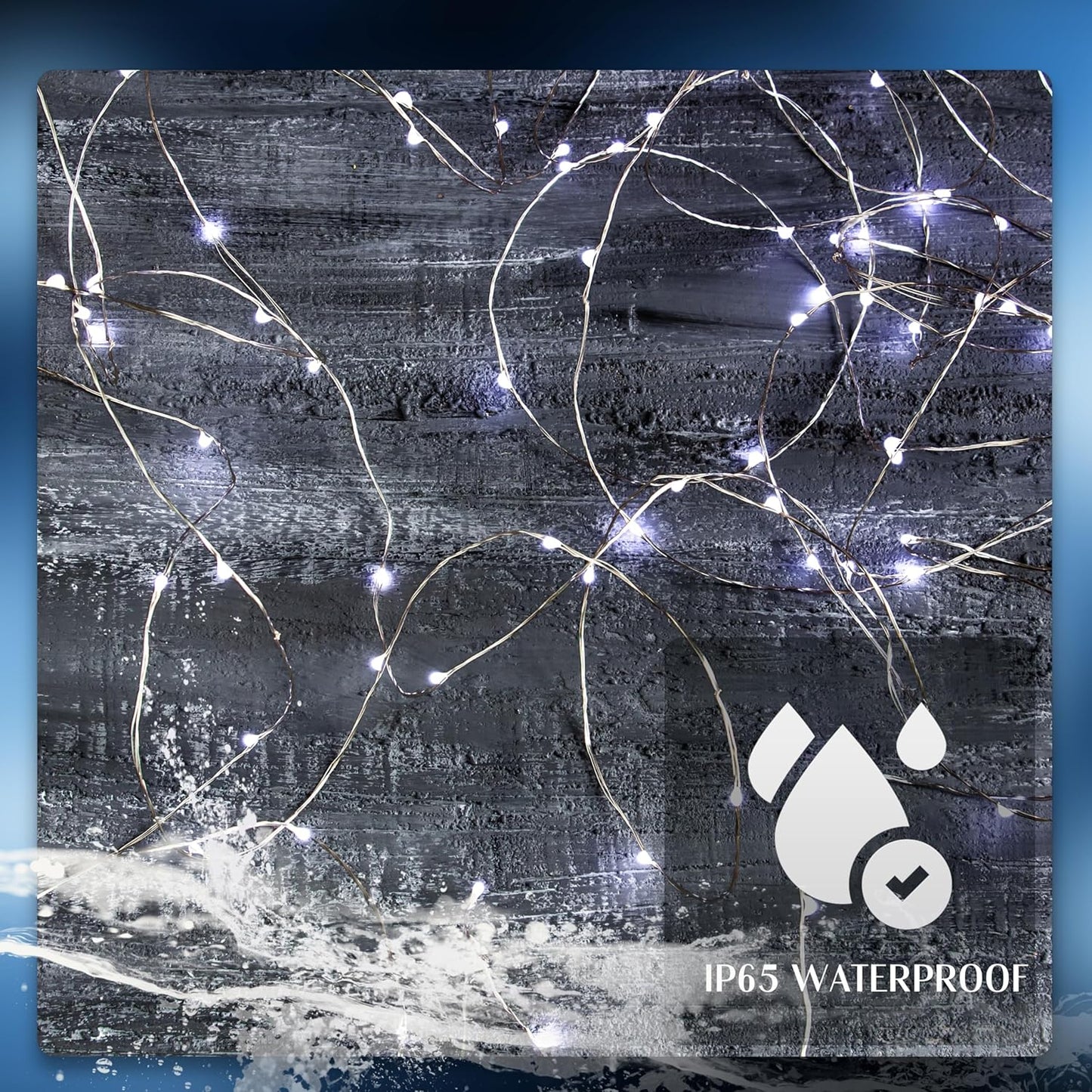 20 Pack Fairy Lights Battery Operated 60 Extra Batteries, 3 Modes 6.5ft 20 LED Mini String Lights, Waterproof Silver Wire Firefly Starry Lights for DIY Wedding Christmas Party, Cool White