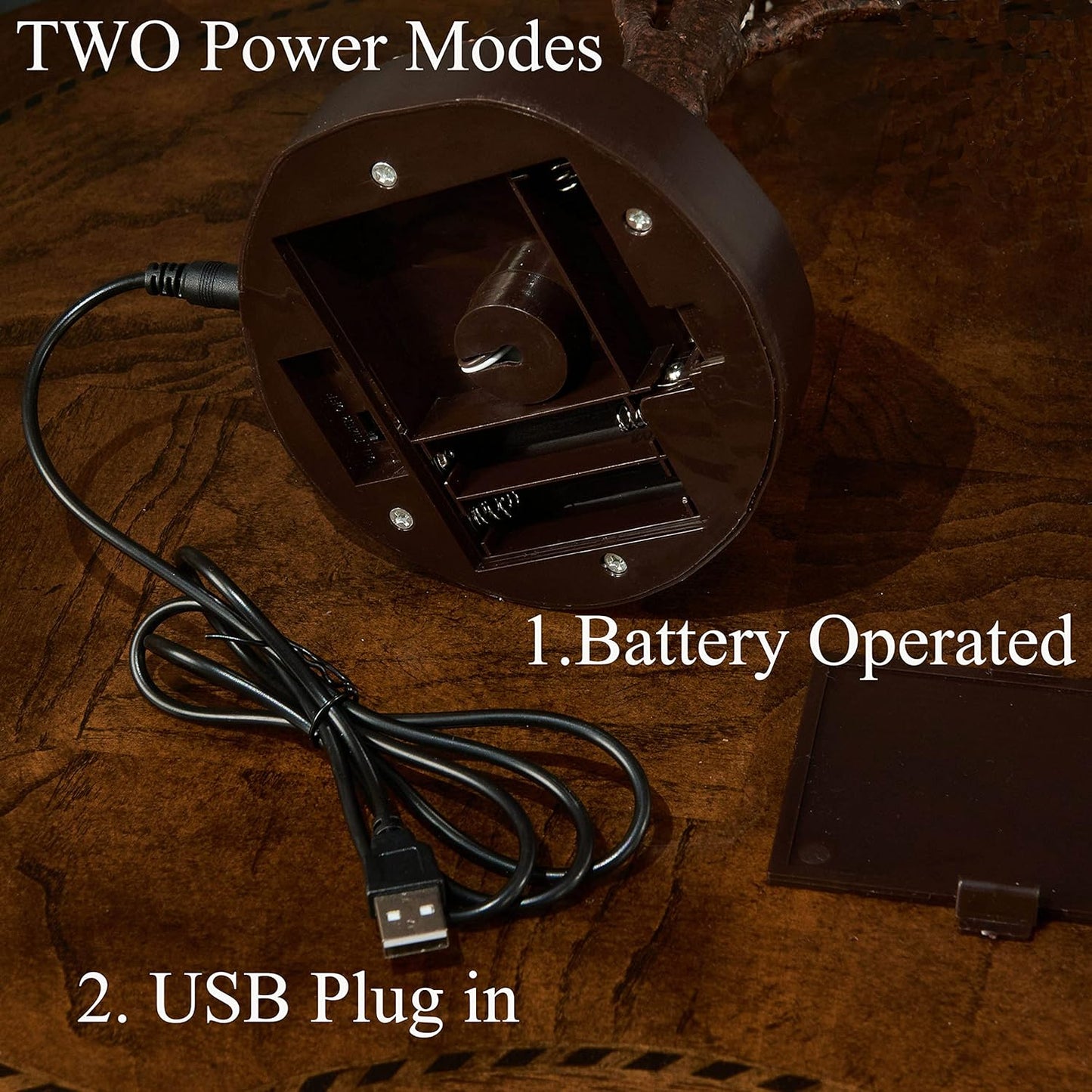 LITBLOOM Cherry Blossom Tree Lights Battery Operated or USB Powered with Timer 18IN 40 Fairy Lights for Wedding Party Table Decoration Inside