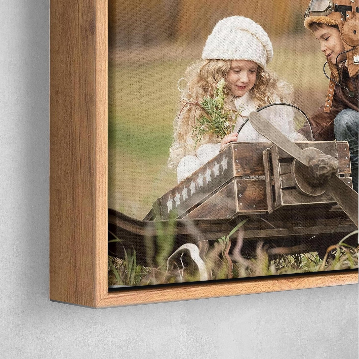 Personalized Custom Canvas Prints: Photo On Canvas (Light Brown, 12X12) Transform Your Photos into Stunning Framed Wall Art Digitally Printed Photo To Canvas Ideal for Home Decor, Gifts Keepsakes.