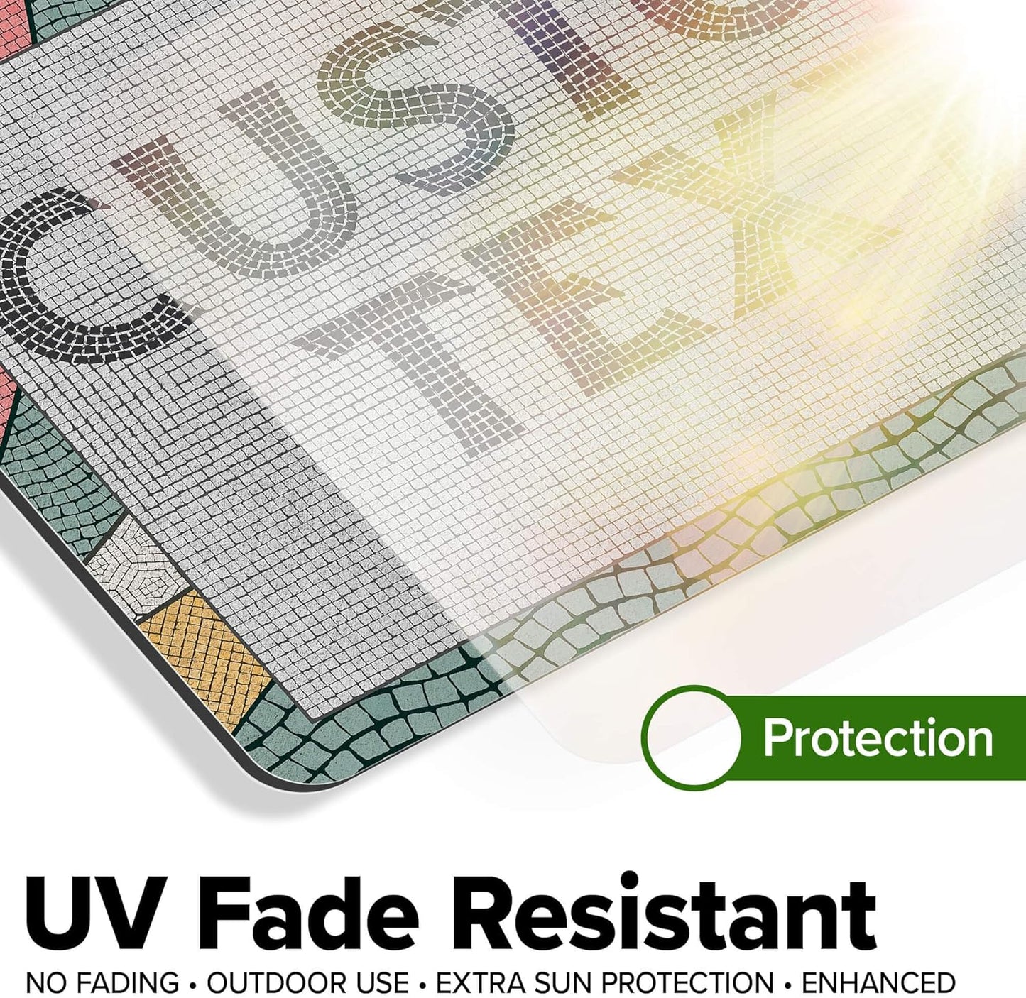 Custom Sign, Custom Street Sign, 11 Font Colors, 13 Font Styles, 4 Hole Options, 22 Sizes, 7x10 Inches, Rust Free DiBound, Fade Resistant, Made in USA by My Sign Center (Fauxsaic 2)