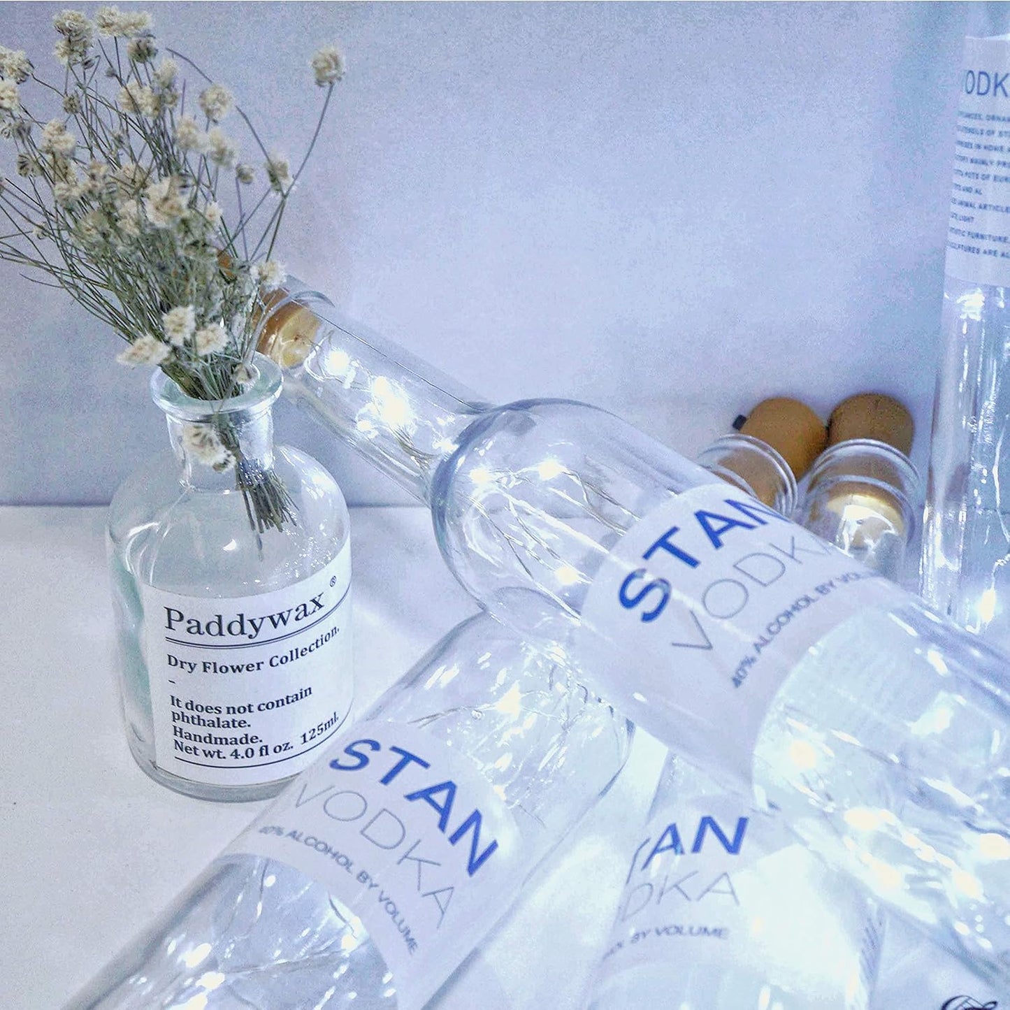 12 Pack 20 LED Wine Bottle Cork Lights, Fairy Mini String Lights Copper Wire, Battery Operated Starry Lights for DIY, Christmas, Halloween, Wedding, Party, Indoor&Outdoor (12 Pack, Cool White)