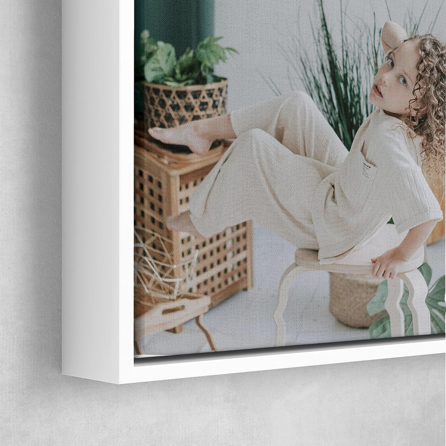 Personalized Custom Canvas Prints: Photo On Canvas (White, 24X24) Transform Your Photos into Stunning Framed Wall Art Digitally Printed Photo To Canvas Ideal for Home Decor, Gifts Keepsakes.