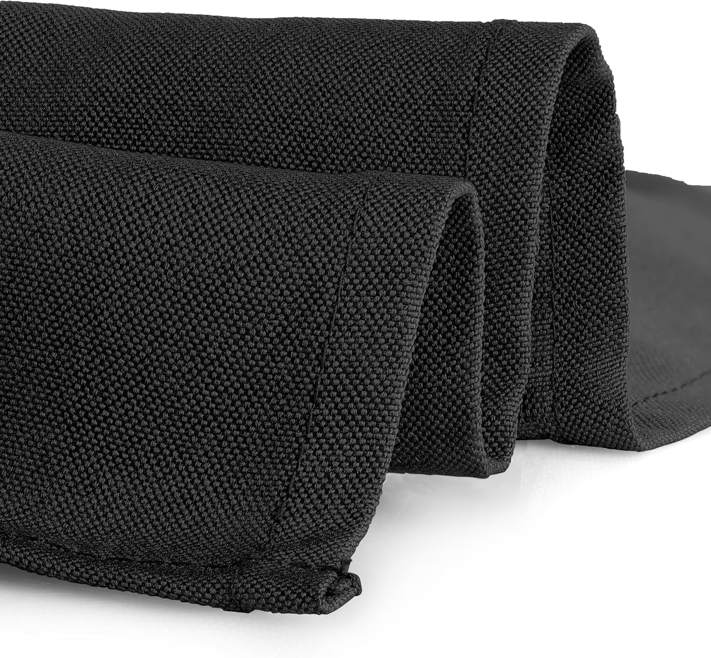 Gee Di Moda Square Tablecloth - 85 x 85 Inch Black Table Cloth for Large Square or Round Tables - Heavy Duty Washable Fabric - for Buffet Table, Holiday Party, Dinner, Wedding & Baby Shower