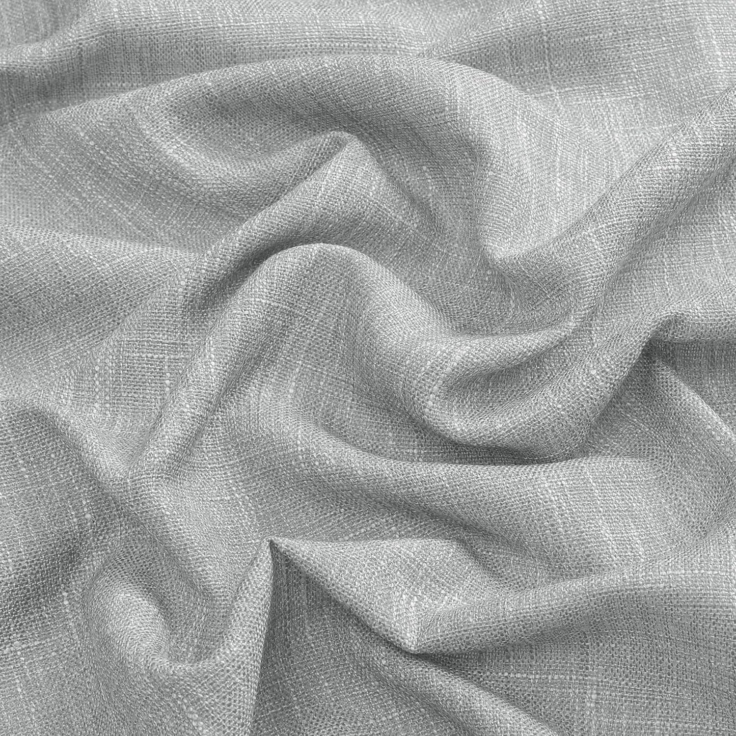 Vision Home Gray Pinch Pleated Semi Sheer Curtains Textured Light Filtering Window Curtains 108 inches for Living Room Bedroom Silver Grey Pinch Pleat Drapes with Hooks Back Tabs 2 Panels 40" Wx108 L